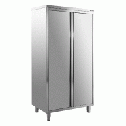 GastroHero Armoire à vaisselle ECO 10x6x20 avec portes battantes - argenté inox GSS-ECO10X6X20