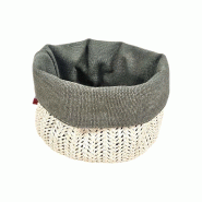 Panière à pain pampa tissu kaki Ø 15 cm - par  12