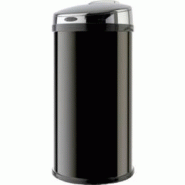 POUBELLE INFRAROUGE CORPS NOIR COUVERCLE INOX BRILLANT 56 LITRES POUBELLE INFRAROUGE CORPS NOIR COUVERCLE INOX BRILLANT 56 LITRES