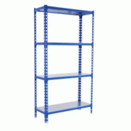 PROREGAL Étagère pour charges lourdes MID METAL SHARK | HxLxP 150x120x30cm | Charge du compartiment 200kg | Bleu galvanisé - gris métal PR_RS138-29 PROREGAL Étagère pour charges lourdes MID METAL SHARK | HxLxP 150x120x30cm | Charge du compartiment 200kg | Bleu galvanisé - gris métal PR_RS138-29