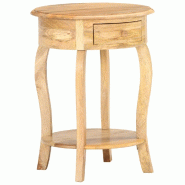 VidaXL Table d'appoint 37x37x61 cm Bois de manguier massif Modèle Zenith Studio - 321789XL