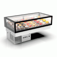 Vitrine réfrigérée INTEGRA Drop-In basse - 1 niveau - 1200 mm - H265 mm | Sayl Barcelona