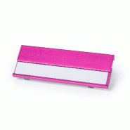 25x Identifiant en aluminium fuchsia avec pince - 8412536840227