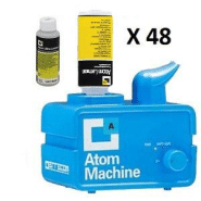 Atom machine - nébulisateur désinfectant - 12v / 220v + 48 doses