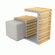 Banquette et Table Bacal Béton Comptact HPL