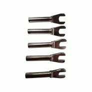 CHAUVIN ARNOUX - Lot de 5 adaptateurs pour cosse-fourche - Conversion banane vers bornes à visser