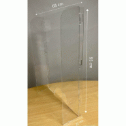 Exacompta Ecran de protection de comptoir ExaScreen, en PMMA ép. 4 mm transparent, à fixer - transparent 80058D