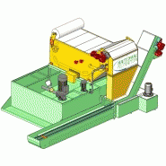 Filtre pour effluents industriels et d'usinage hydrostatique