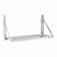 Helloshop26 - Étagère murale professionnel professionnel pliable acier inoxydable 80 x 30 cm 40 kg 14_0001578 - 3000187828982