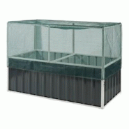 Helloshop26 - Jardinière bac à plante fleur surélevée 174 x 90 x 118 cm anthracite vert 03_0009500 - 3000224728831