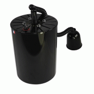Lampe chauffante suspendue Infra-rouge Le tube 64°C 1500mm Black Sofraca