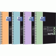 Oxford Lot de 5 Notebook Etudiants Pastel rel. Intégrale B5, 160p./80 feuilles 90g/m², Séyès, coloris assortis (4) - 3020120222493