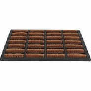 Paillasson caoutchouc et brosses dures en fibres de coco Esschert Design - marron 8714982201837 Paillasson caoutchouc et brosses dures en fibres de coco Esschert Design - marron 8714982201837