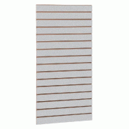 Panneau rainuré R7,5 L59,5xP120cm épaisseur 18mm - gris alu