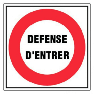 Panneaux rigides 480x480 mm interdictions dangers - PNCPSC-NV02/DE_0