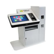 Pupitre tactile interactif avec imprimante Wave XL - Design sécurisé - Écran 15'' à 32'' - Options personnalisables