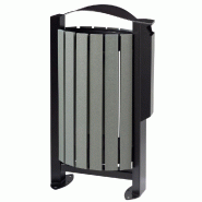 ROSSIGNOL Corbeille 60 L arkea etik avec cendrier 3l- latte recycle / gris manganese ROSSIGNOL Corbeille 60 L arkea etik avec cendrier 3l- latte recycle / gris manganese