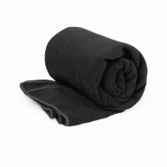 Serviette 170X90 Cm Microfibre Noire - 5601316651068