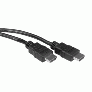 Standard câble hdmi high speed avec ethernet, hdmi m – hdmi m, noir, 5 m