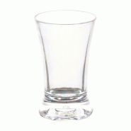Verre à shot réutilisable polycarbonate transparent 5cl Ø4,5x7,5cm - par 12