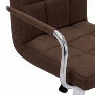 VidaXL Chaise De Bar Marron Tissu - marron 283412