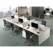 Bureau call-center 6 personnes Metrik en bois pas cher Bureau call-center 6 personnes Metrik en bois pas cher