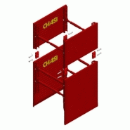 Caisson VB60 en acier avec vérins - ouverture de 0,99m à 1,33m - panneaux homologués 3,7m de profondeur Caisson VB60 en acier avec vérins - ouverture de 0,99m à 1,33m - panneaux homologués 3,7m de profondeur