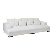 CANAPÉ DESIGN MODULABLE LITA 9 COUSSINS XXL BLANC