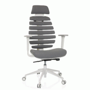 Chaise de bureau / chaise pivotante ERGO LINE W tissu smokey elegant hjh OFFICE - gris polyester 714610