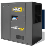 Compresseur à vis lubrifiée entraînement direct - vitesse variable - mac 3 - msd-v de 18,5 à 315 kw.