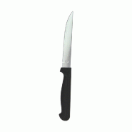 Couteau inox "Knife" manche abs noir 21,8x2cm - par 50