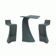 Ensemble WING table + 2 tabourets - vert