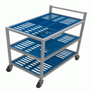 ITALCONCEPT L2G Chariot Inox Haccp Avec 3 Niveaux De Plateaux, 850 x 965 x 630mm - 3616350000576 ITALCONCEPT L2G Chariot Inox Haccp Avec 3 Niveaux De Plateaux, 850 x 965 x 630mm - 3616350000576
