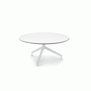 Table basse polyvalente Let's Meet de Forma 5 plateau Kompress pied acier Table basse polyvalente Let's Meet de Forma 5 plateau Kompress pied acier