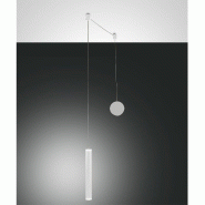 Suspension Prado blanc mat décentralisée - Fabas Luce - LED 6,5W dimmable - Montage décentralisé - blanc 8019282540762