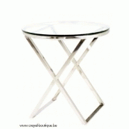 Table beaulieu en nickel argenté