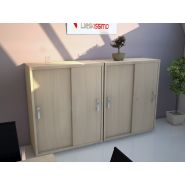 Armoire unie portes coulissantes lago h121 cm