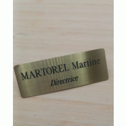 Badge en laiton massif - Luxe