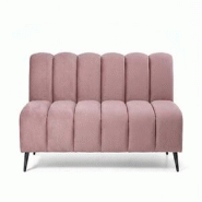 Banquette de restaurant professionnelle CHR Cocoon velours casino rose, 180cm  France Mobilier CHR - rose 3760326528554