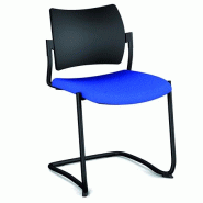 Chaise de réunion Amets version luge - SOKOA - Noir_1