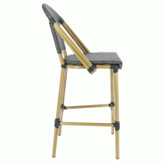 Chaise haute exterieure restaurant Biarritz - BRONZE_0