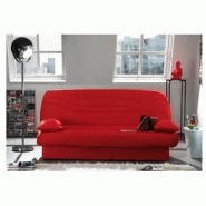 CLIC CLAC LUXE CONVERTIBLE CASLANO ROUGE 130*190CM MATELAS 12 CM