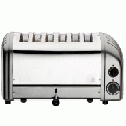 DUALIT Grille-pain 6 Fentes 3000w Silver 60185 - gris 0619743601858