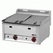 Grill pierre de lave à gaz double 2x 31x48 sans soubassement | REDFOX - GL 60 GLS