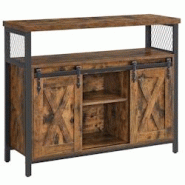 Helloshop26 - Buffet de salle à manger placard de cuisine meuble de rangement armoire portes de grange coulissantes étagère réglable 12_0004529 - Helloshop26 - Buffet de salle à manger placard de cuisine meuble de rangement armoire portes de grange coulissantes étagère réglable 12_0004529 -