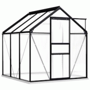 Helloshop26 - Serre tente abri plante fleur légumes avec cadre de base aluminium 3,61 m² anthracite 02_0044509 - 3000220183740 Helloshop26 - Serre tente abri plante fleur légumes avec cadre de base aluminium 3,61 m² anthracite 02_0044509 - 3000220183740