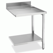 KBS Gastrotechnik KBS Table d'écoulement avec fond et rebord, montage à droite 700x715x850 mm - inox 20390103