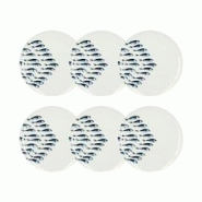 Novastyl - Lot 6 Assiettes Plates Pescare 26.5cm En Porcelaine Blanche - 3256391042571 Novastyl - Lot 6 Assiettes Plates Pescare 26.5cm En Porcelaine Blanche - 3256391042571
