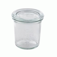 Packnwood FHC - 12Pcs - Bocal Bokocook en verre Weck avec couvercle en verre - H69mm 140ml - transparent verre 294WEK761 Packnwood FHC - 12Pcs - Bocal Bokocook en verre Weck avec couvercle en verre - H69mm 140ml - transparent verre 294WEK761