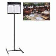 Porte menu exterieur sur pied club jurine_0